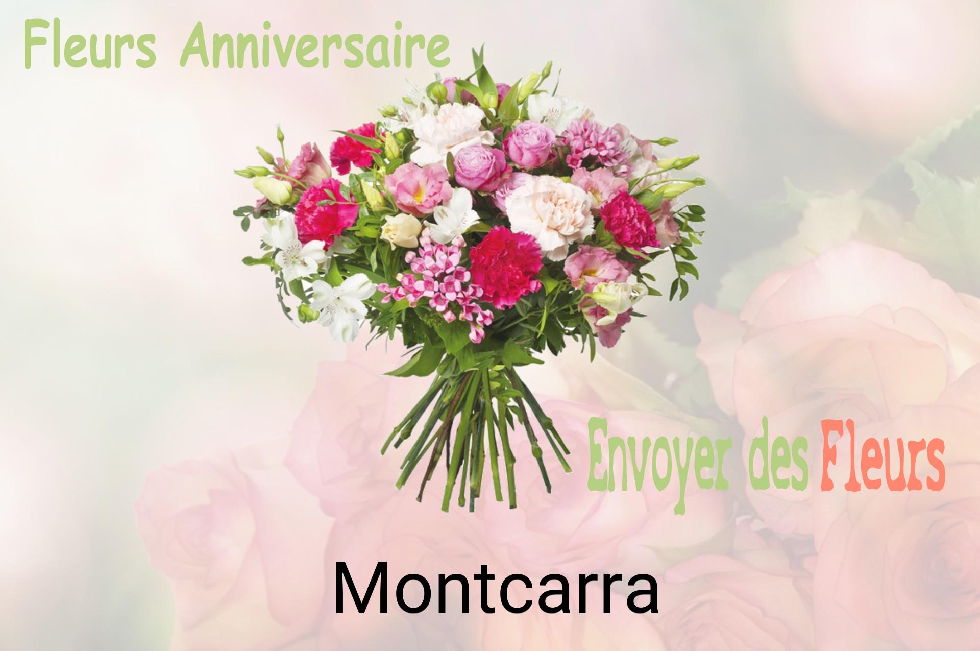 Bouquet de fleurs d’anniversaire livré à Montcarra
